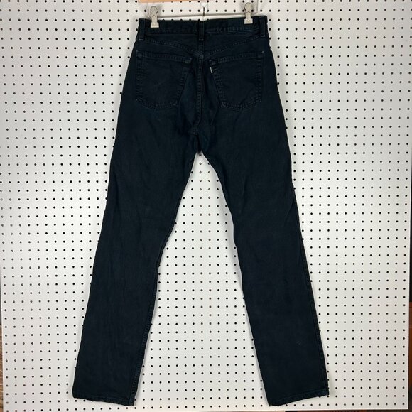 Levi's Other - Levis SilverTab Straight Slim Black Jeans 30x34 USA Made 90s Vintage READ Repair